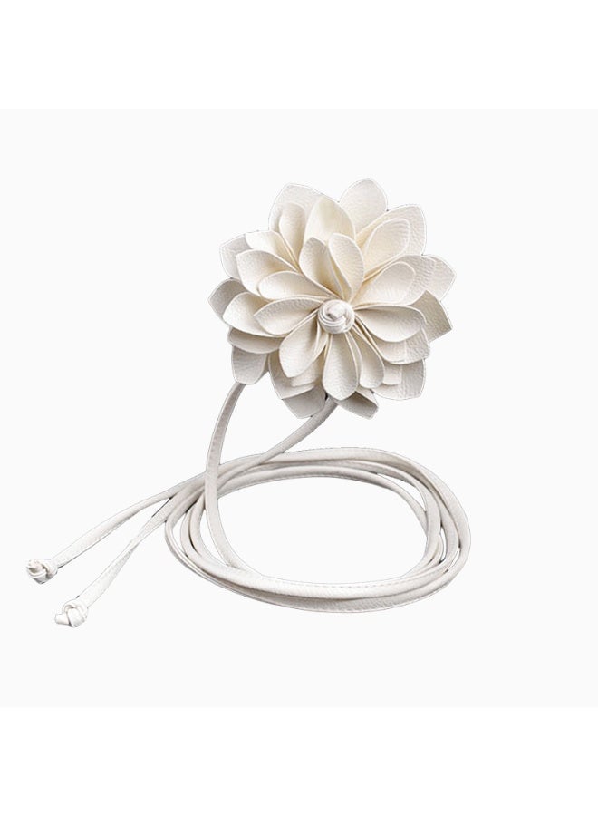 Womens Belts Waist Belt for Women Dress Knot Belt Rose Flower Leather belts - Image 1